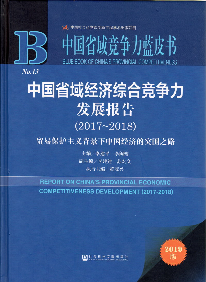 插女人逼网站中国省域经济综合竞争力发展报告（2017-2018）